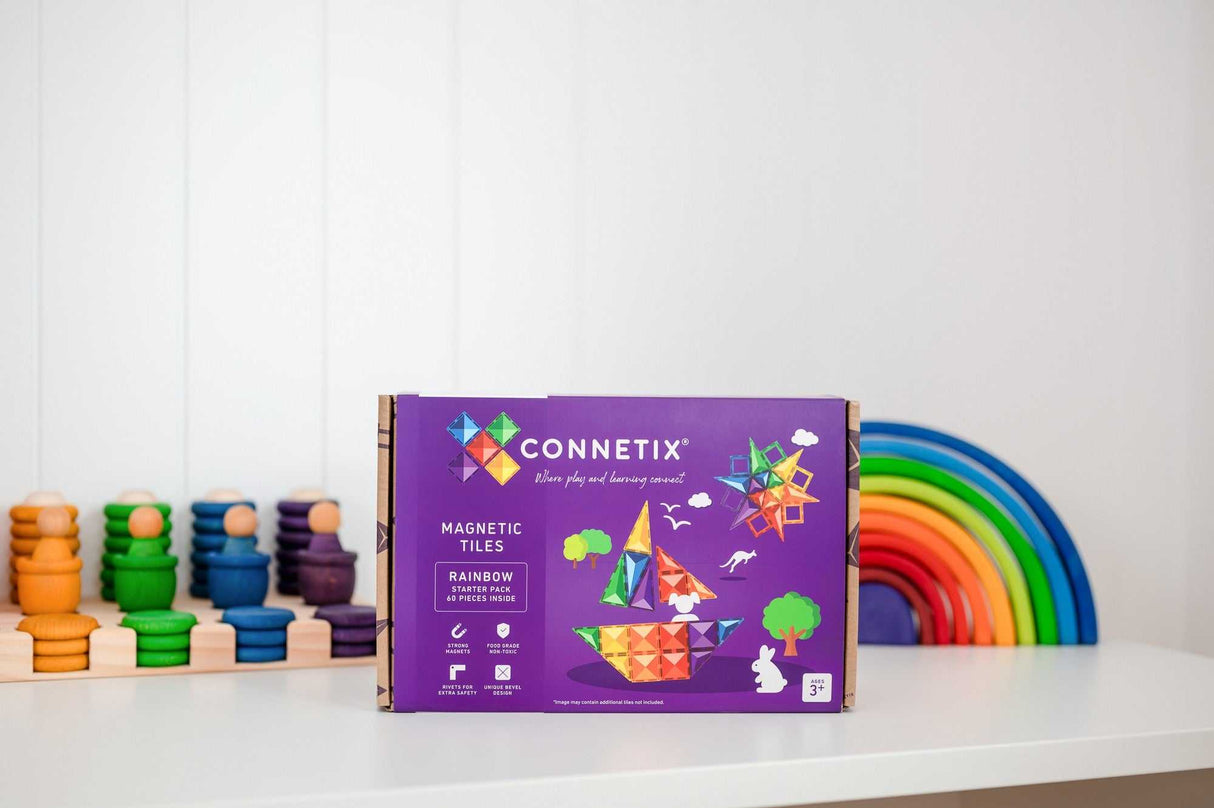 Magnetbausteine Rainbow Starter Pack 60 Teile