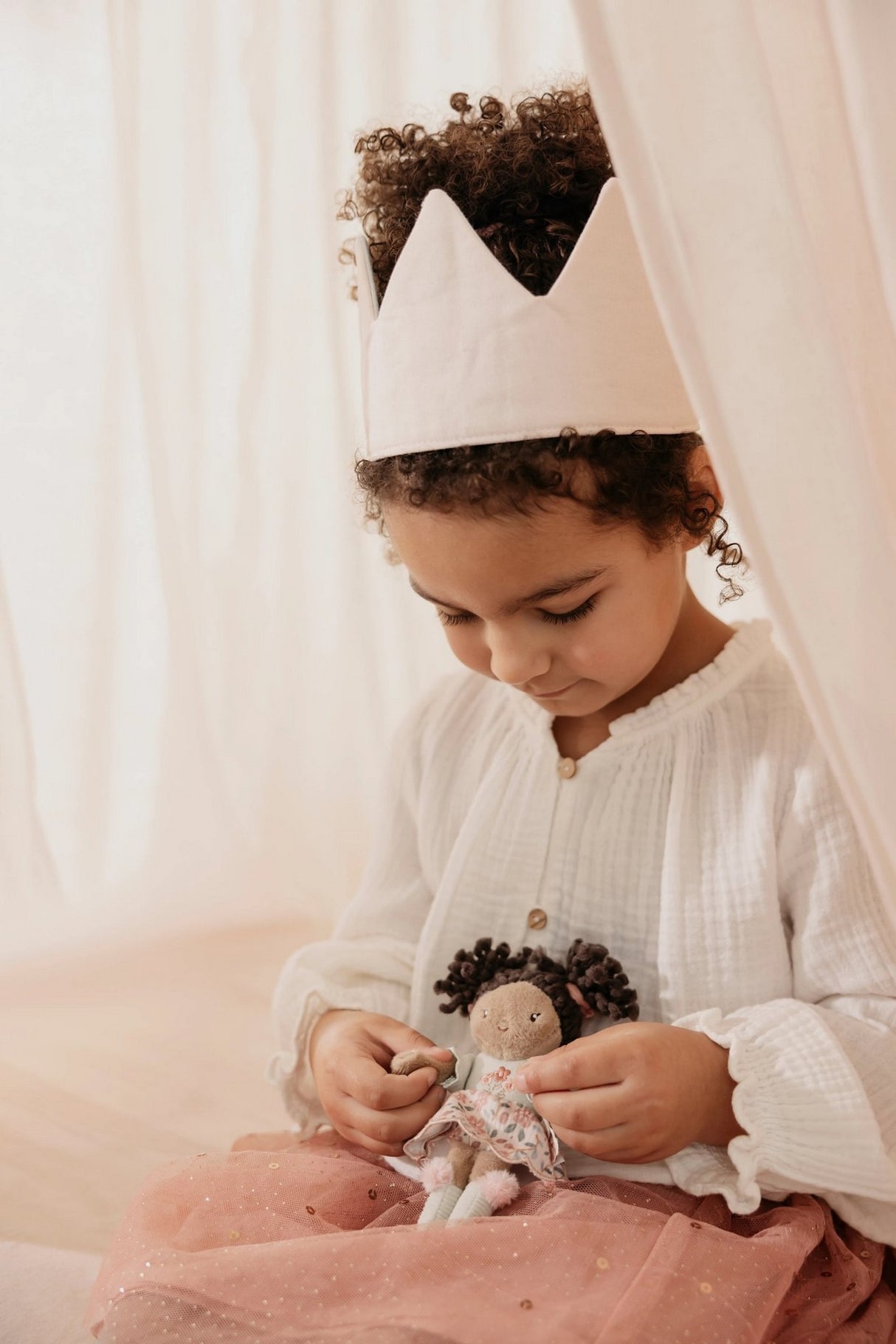 Mini Stoffpuppe Evi - 10cm