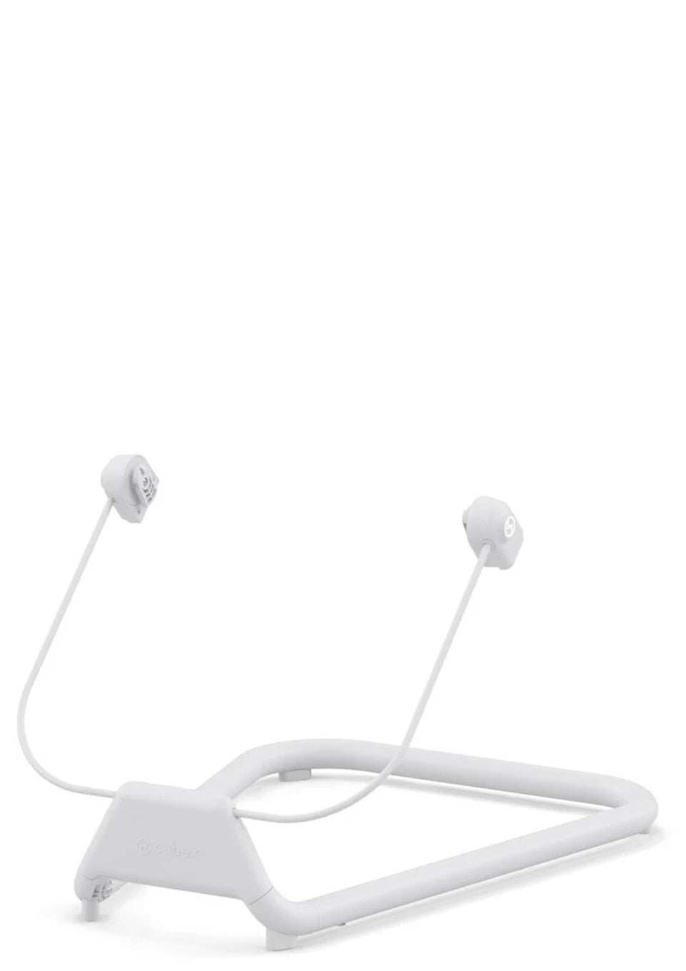 Lemo Bouncer Stand in white aluminum for safe baby rocking up to 15kg