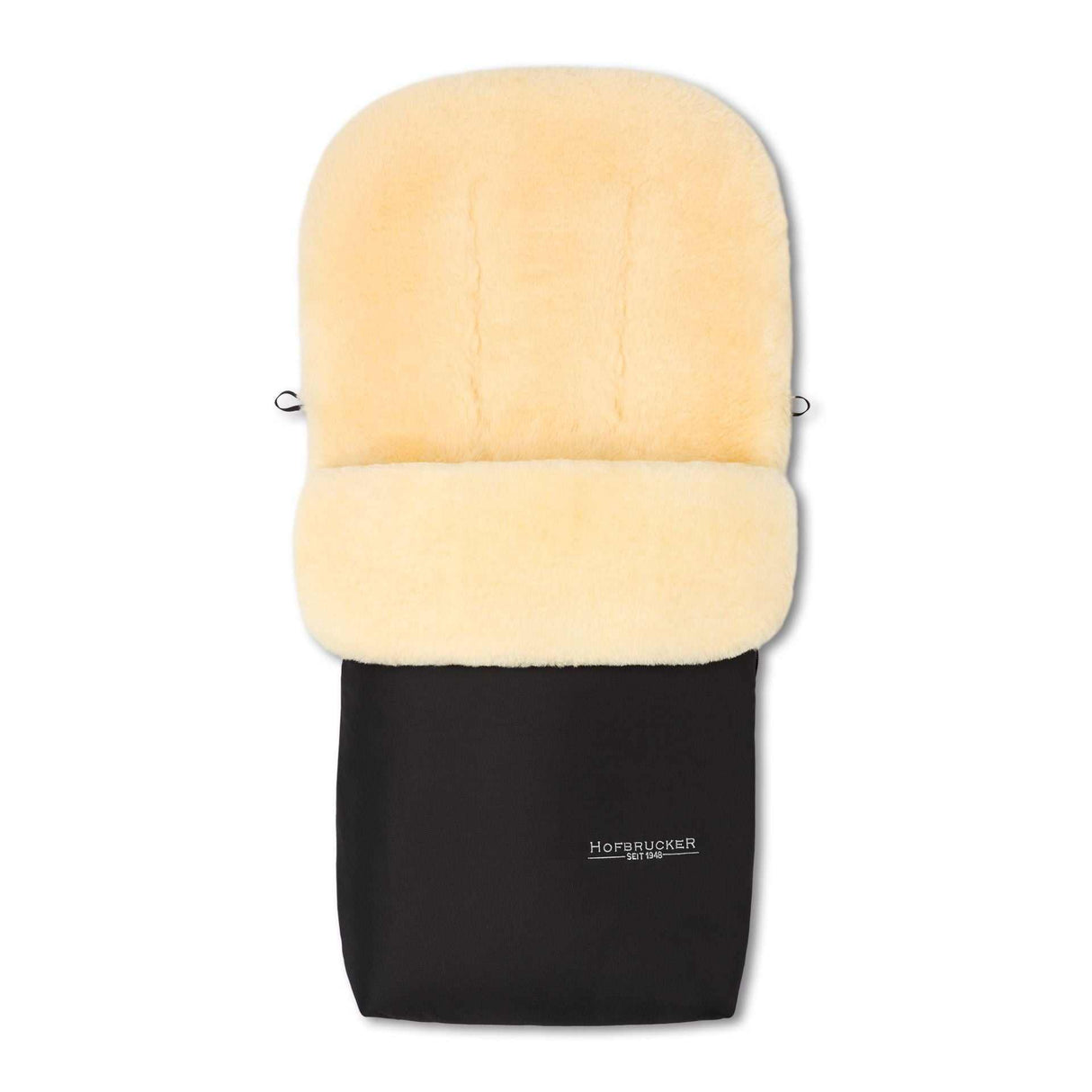 PUTZI Ganzjahres Lammfellfußsack-schwarz