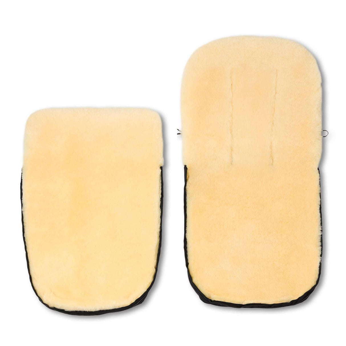 PUTZI Ganzjahres Lammfellfußsack-schwarz