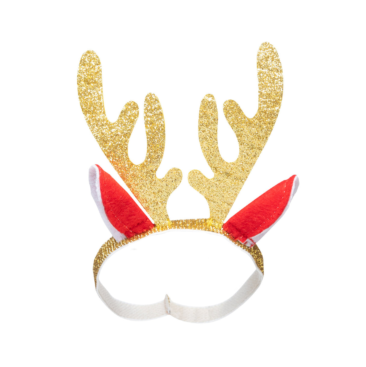 Puppen Weihnachtskleid mit Haarband 28-35