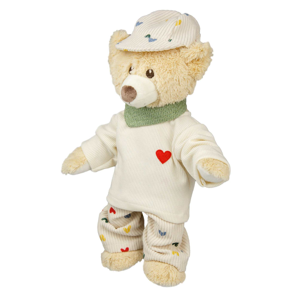 Puppen-Kappe Herz-Konfetti Gr. 35-45