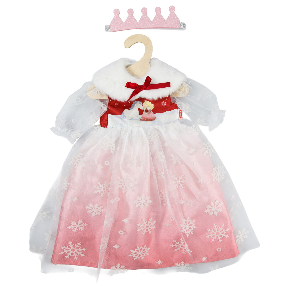 Puppenkleid "Winterprinzessin Lumi" Gr. 28-35 cm