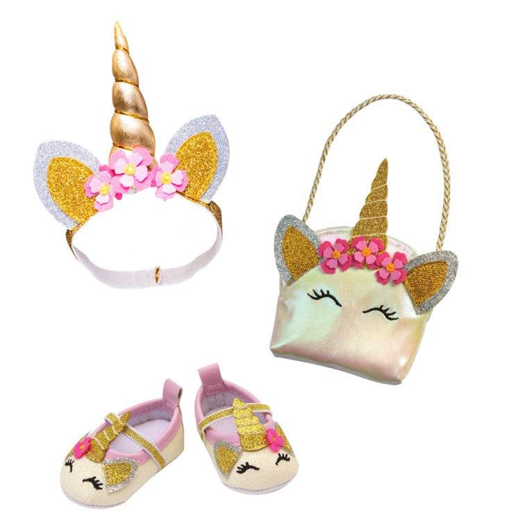 Glitzer-Einhorn-Set Gr. 38-45