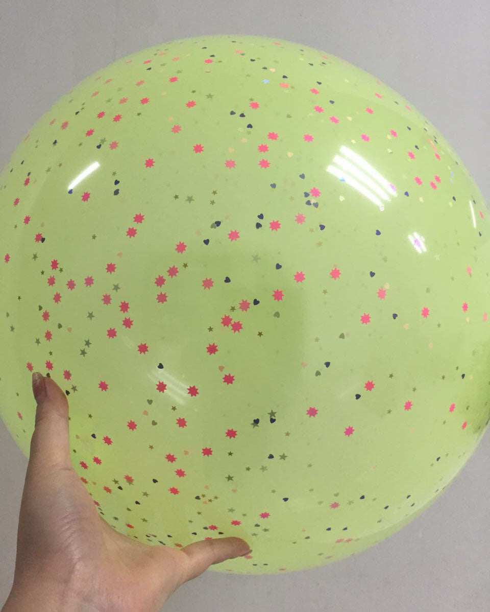 Fun Ballon Ball Glitzer sortiert