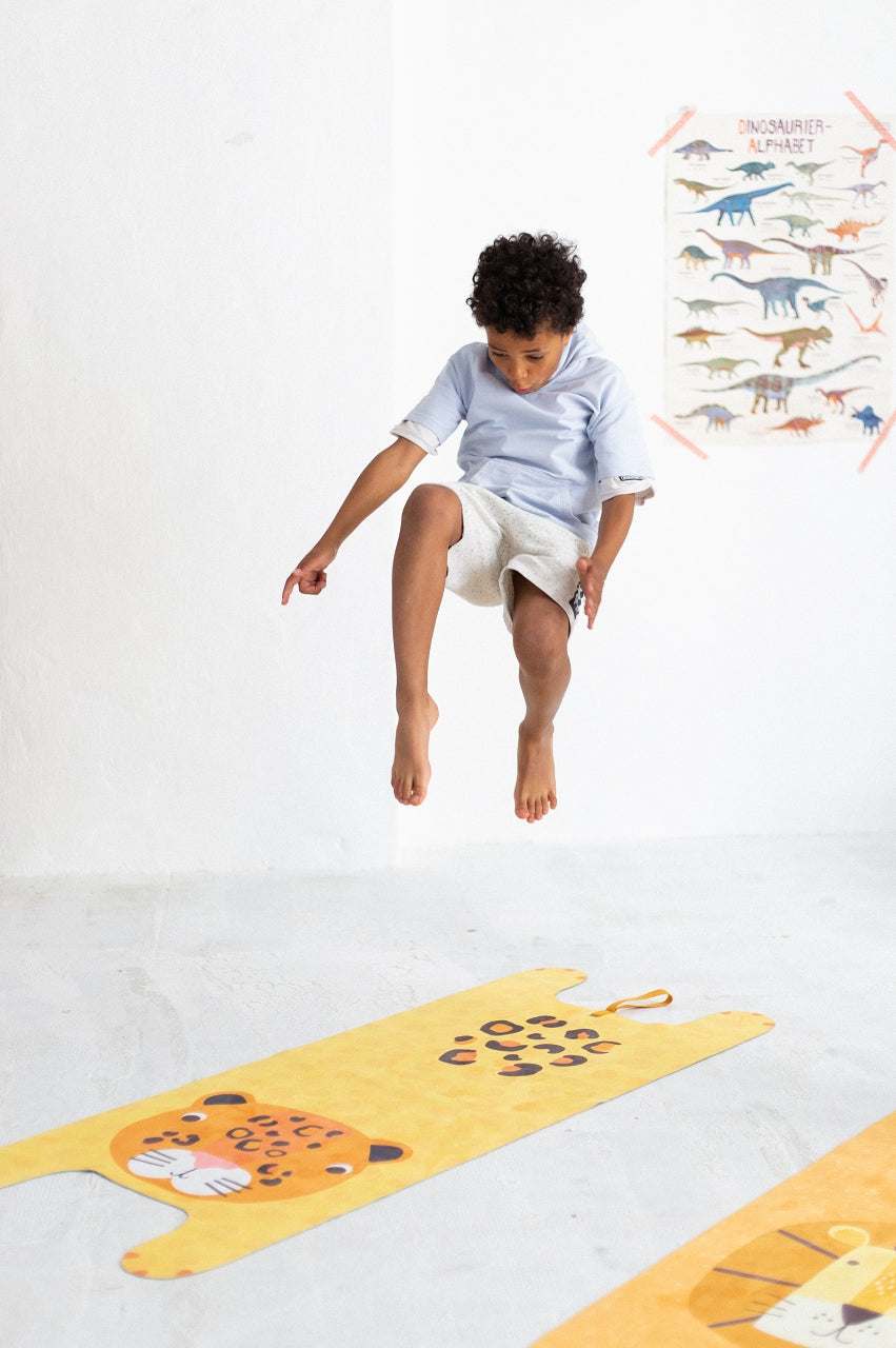 Kinder Yogamatte - Luka der Leopard