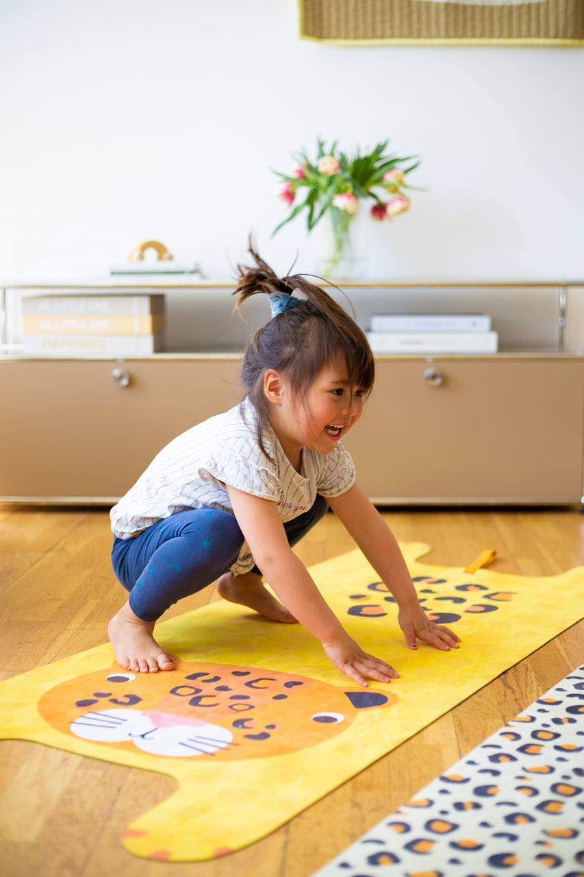 Kinder Yogamatte - Luka der Leopard