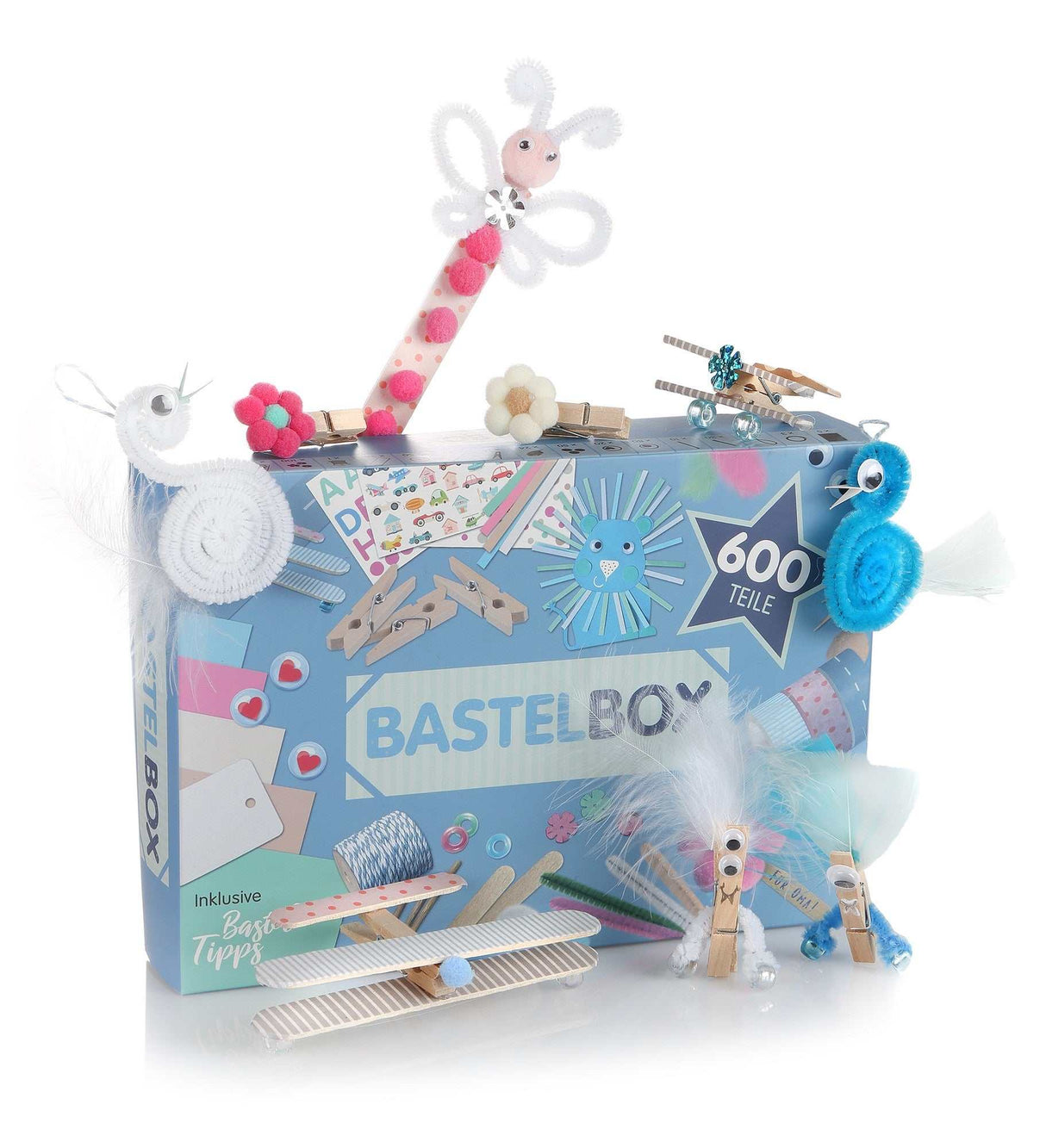 Bastelbox Set 600 Teile/ Blue Sky