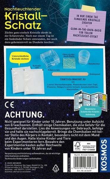 Nachtleuchtender Kristall-Schatz