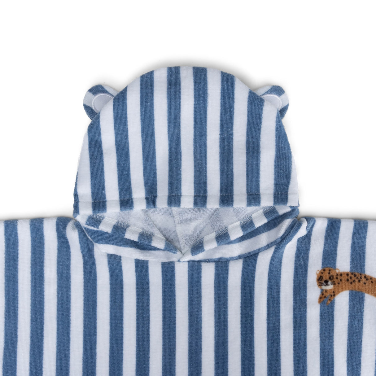 Poncho/ Blau gestreift