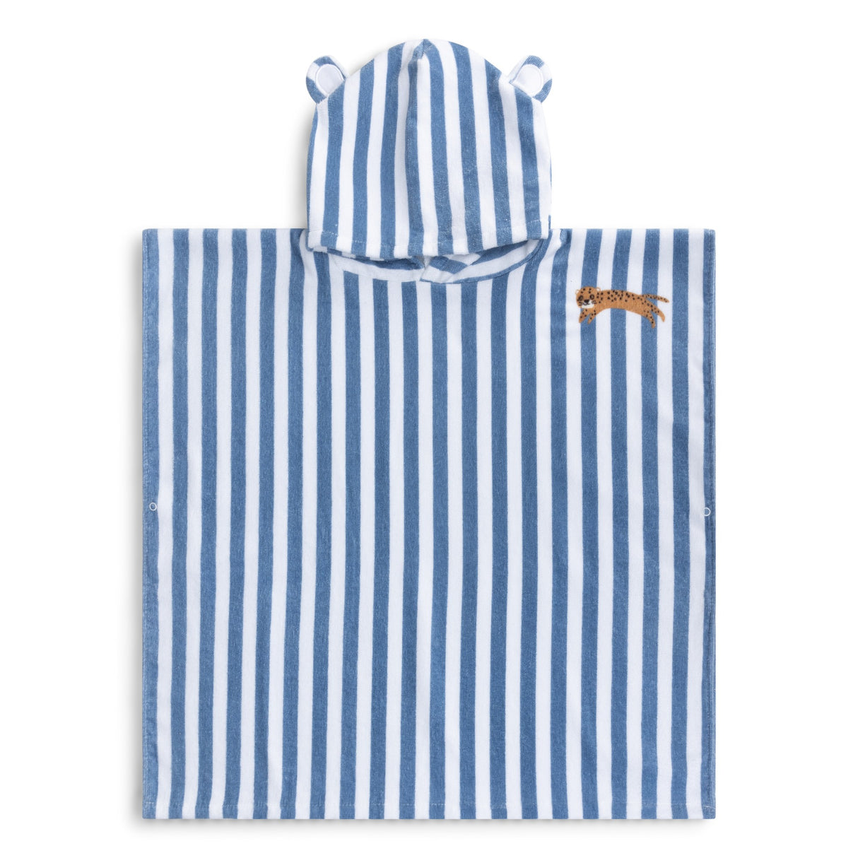 Poncho/ Blau gestreift