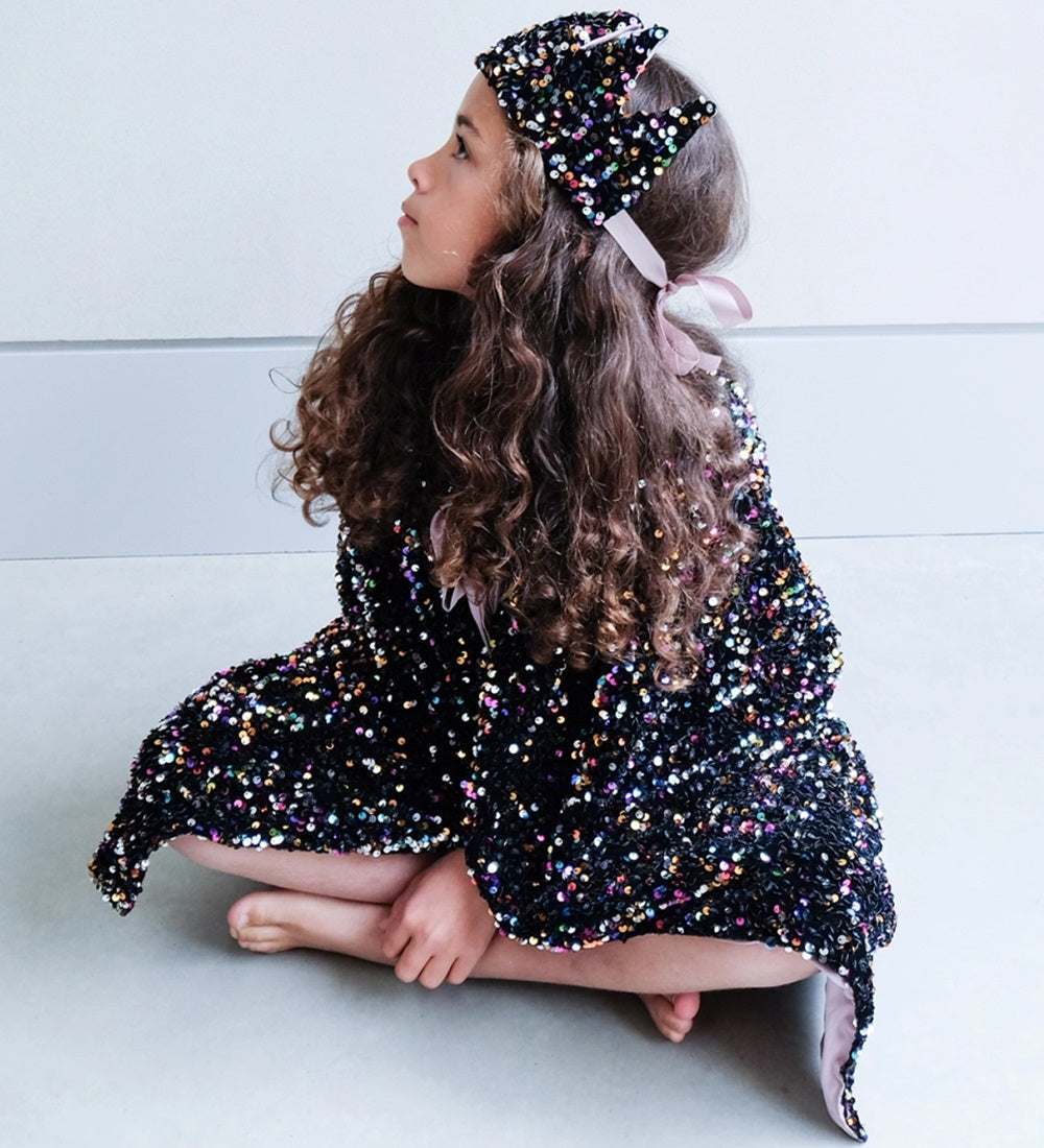 Pailetten Umhang Rainbow Dazzle 3-10 Jahre