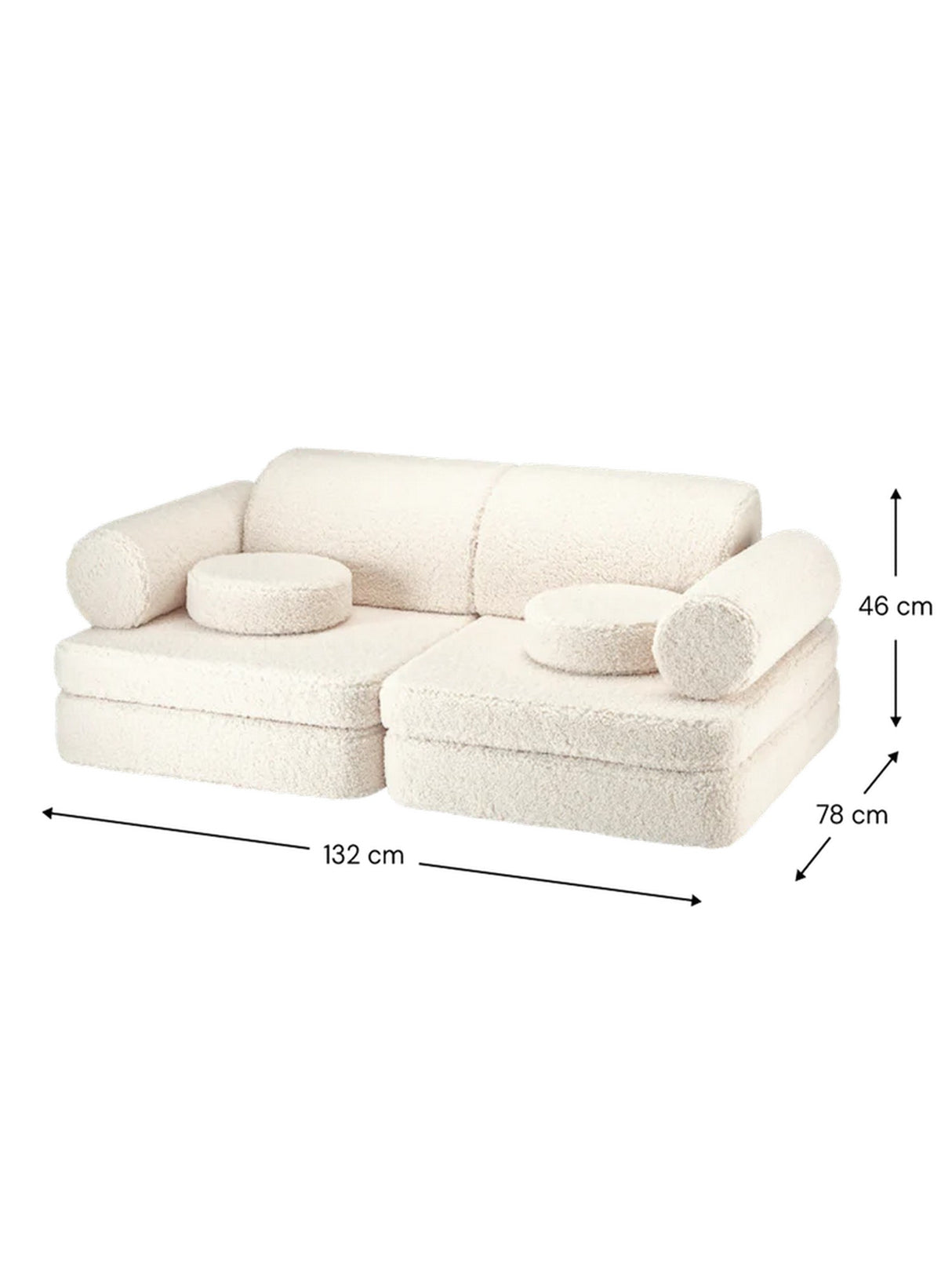 Settee/ Cream White
