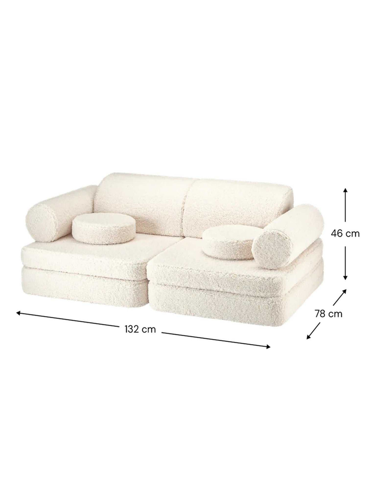 Settee/ Cream White