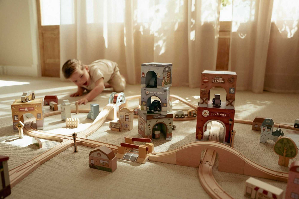 Stapelwürfel mit Autos