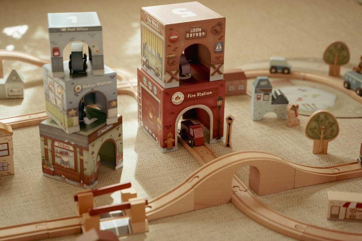 Stapelwürfel mit Autos