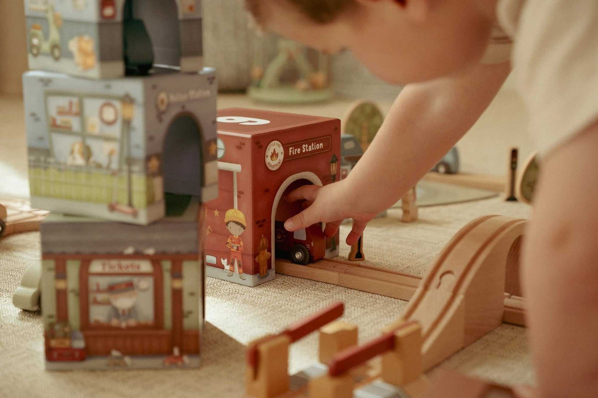 Stapelwürfel mit Autos