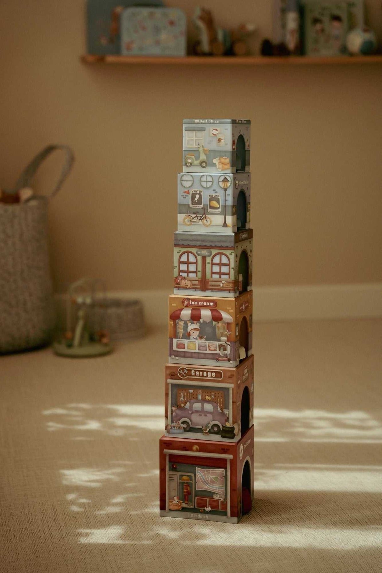 Stapelwürfel mit Autos