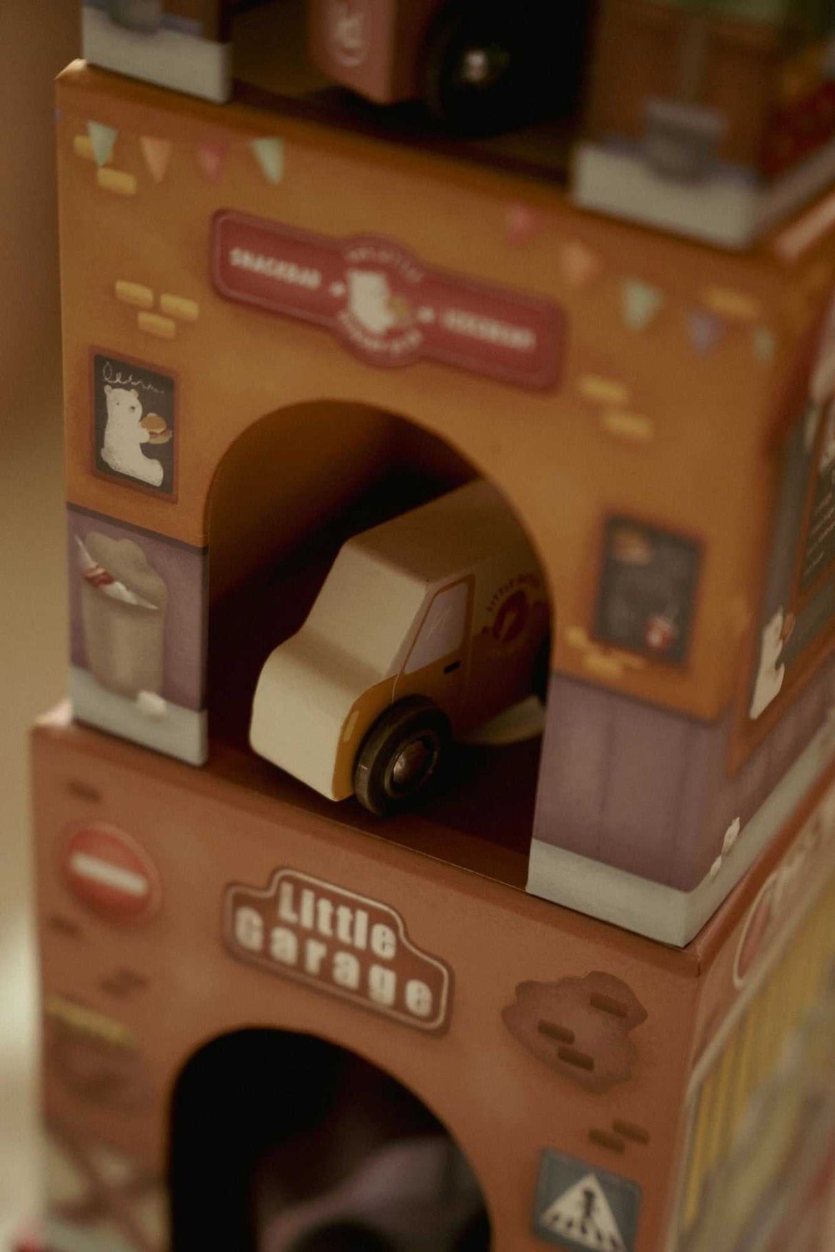 Stapelwürfel mit Autos