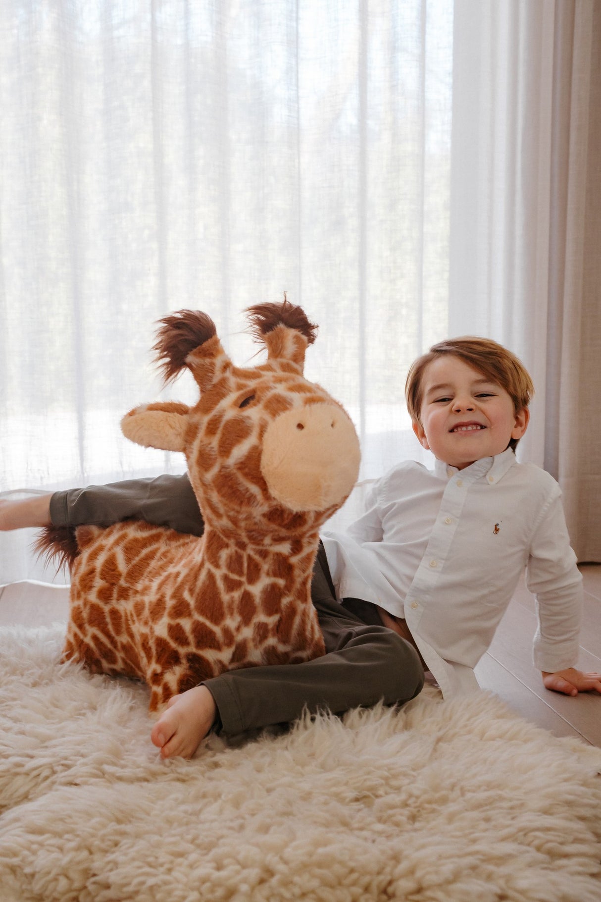 Hüpf-Tier Giraffe
