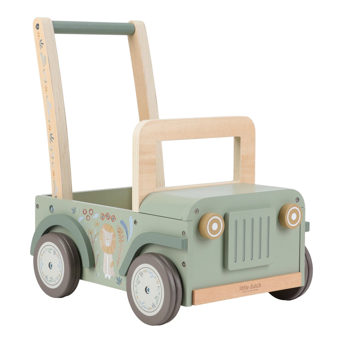 Holz-Schubkarre Safari/ Grün