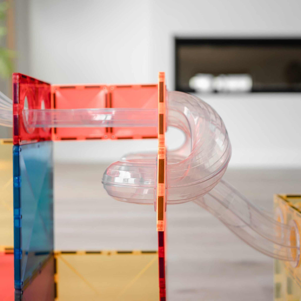 Magnetbausteine Kugelbahn Rainbow Ball Run Expansion Pack - 66 Teile