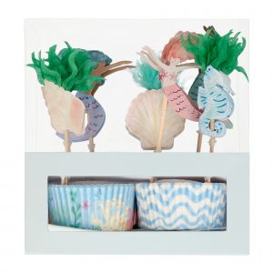 Meerjungfrauen Cupcake Set