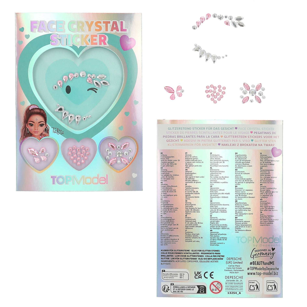 TOPModel Face Crystal Sticker