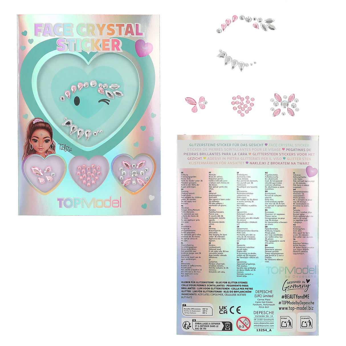 TOPModel Face Crystal Sticker