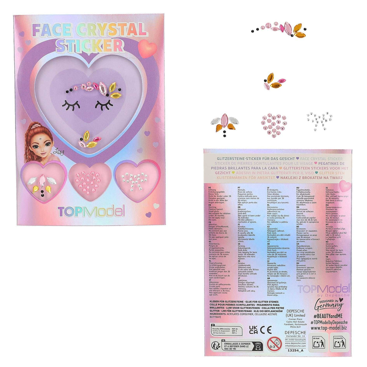 TOPModel Face Crystal Sticker