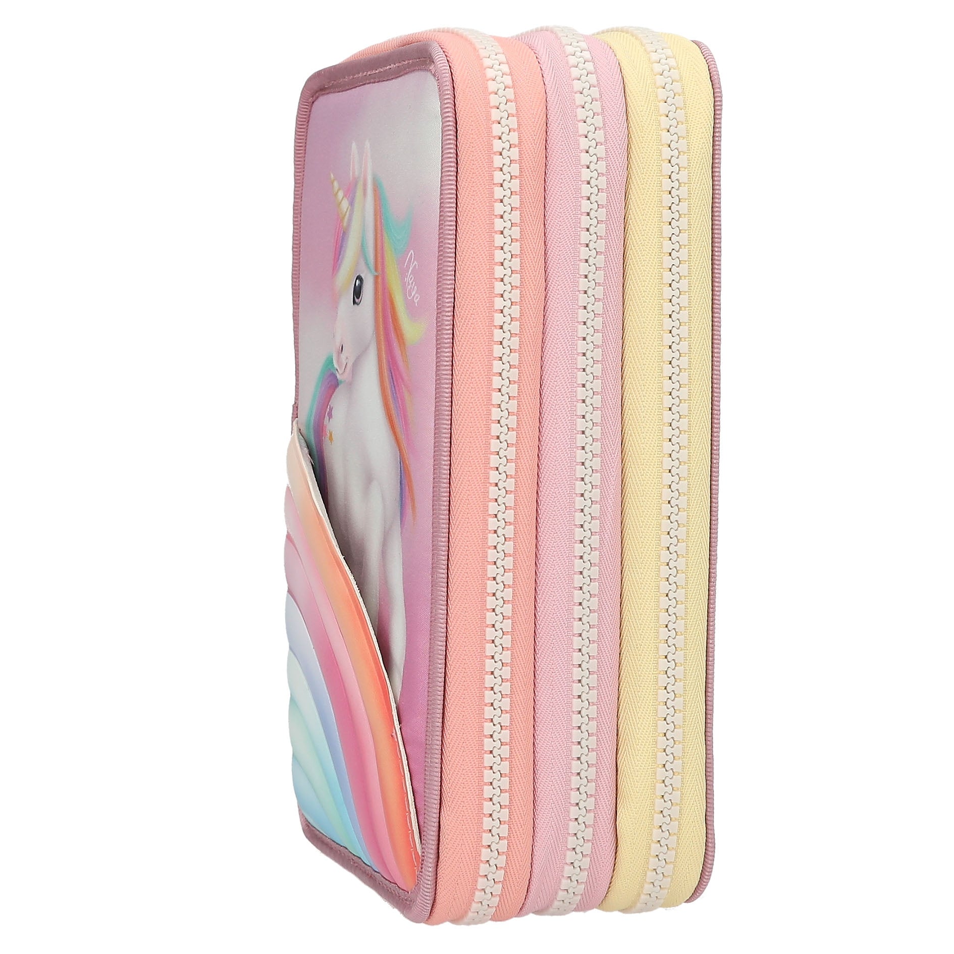 Yivi 3 Fach Federtasche Farbwolke