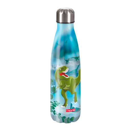 Edelstahl-Trinkflasche Wild T-Rex TaroStep by StepEdelstahl-Trinkflasche Wildkorbmayer. ganz besonders. für kinder.