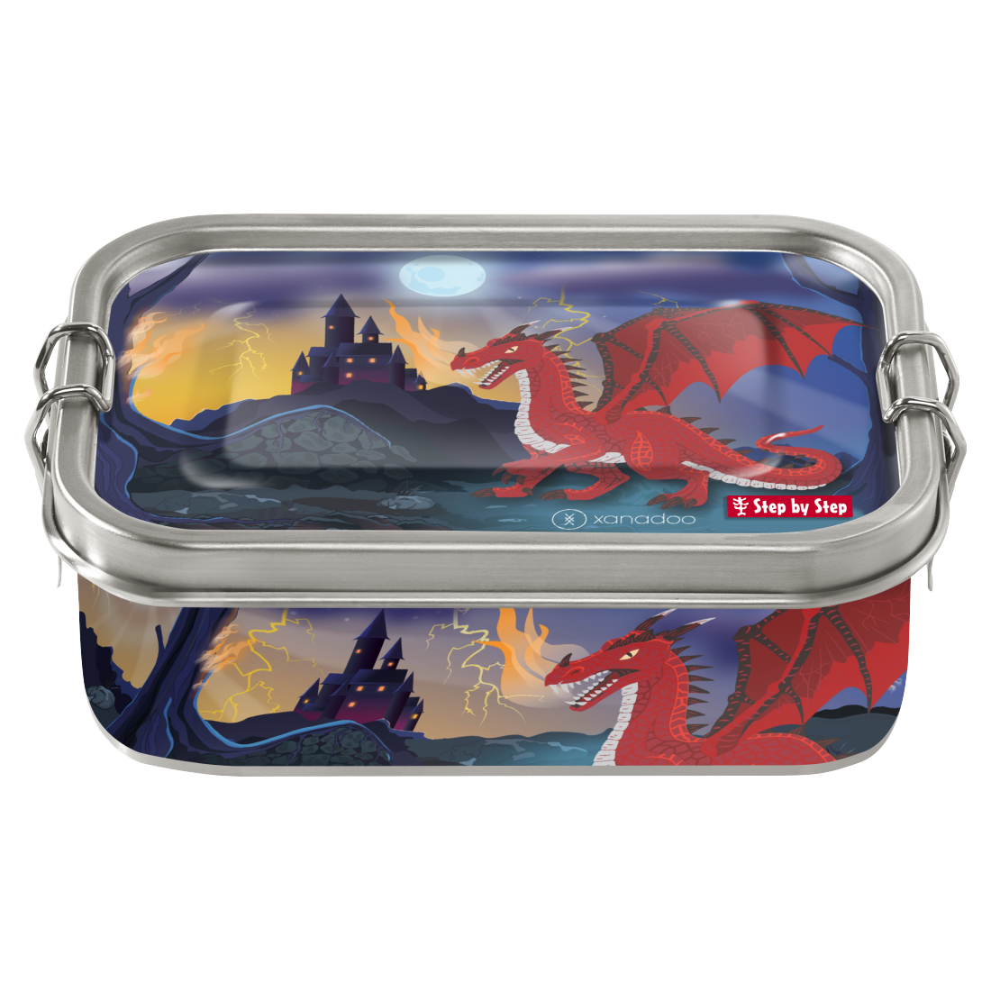 Edelstahl- Lunchbox Drache Drako - korbmayer. ganz besonders. für kinder.
