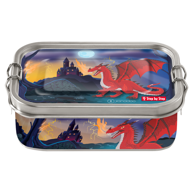 Edelstahl- Lunchbox Drache Drako - korbmayer. ganz besonders. für kinder.