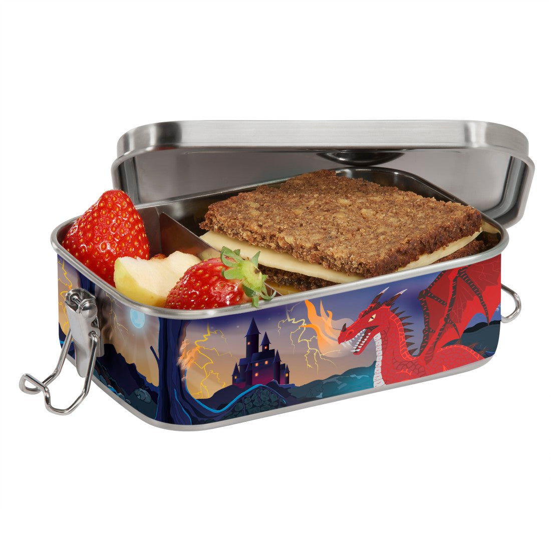Edelstahl- Lunchbox Drache Drako - korbmayer. ganz besonders. für kinder.