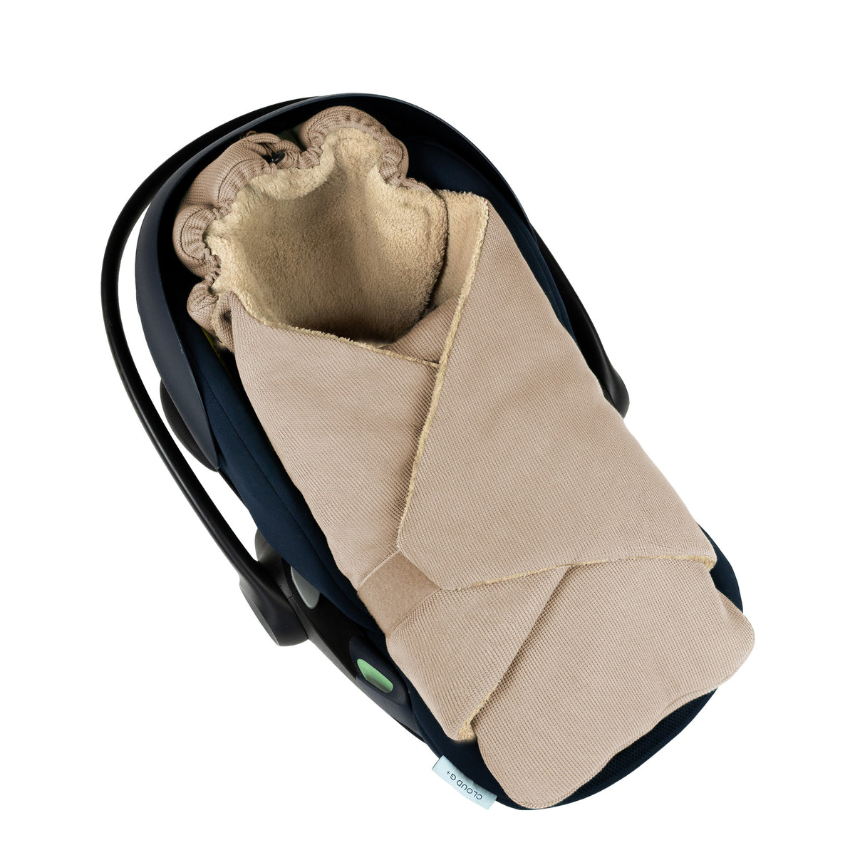 Baby Einschlagdecke Muckl -Taupe