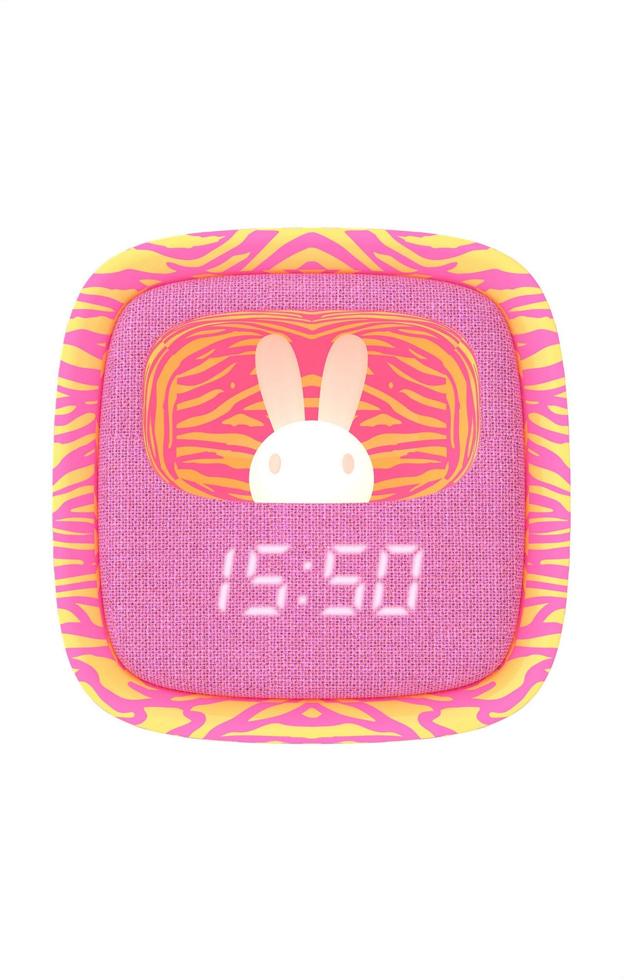 Wecker mit Nachtlicht- Zebra Pink