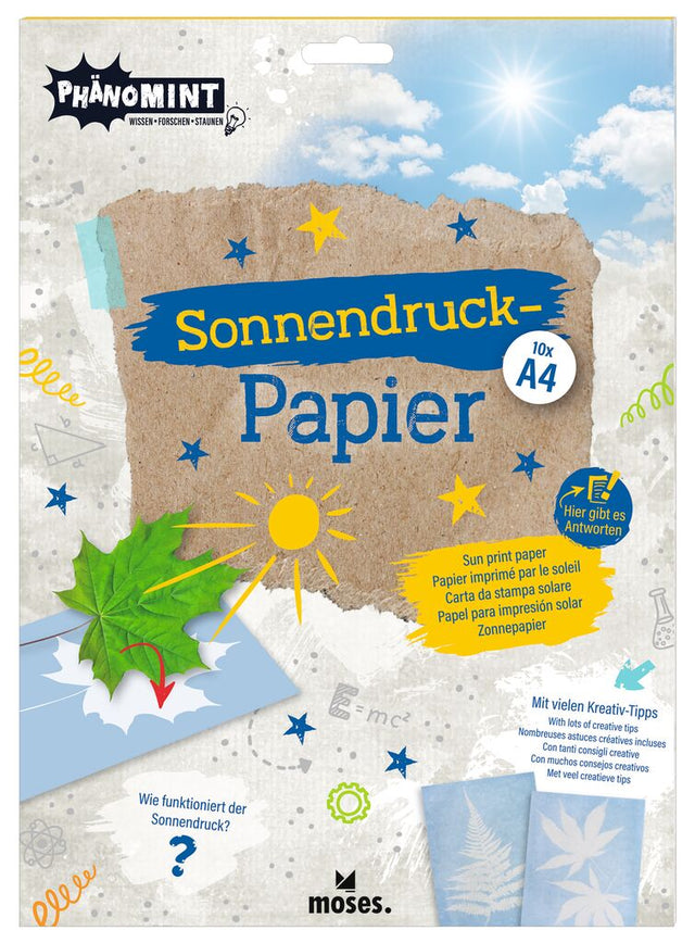 PhänoMINT Sonnendruck-Papier A4MosesPhänoMINT Sonnendruck-Papier A4korbmayer. ganz besonders. für kinder.