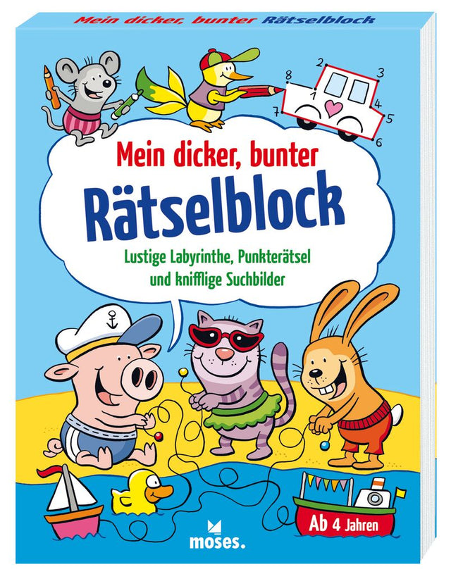 Mein dicker, bunter RätselblockMosesMein dicker, bunterkorbmayer. ganz besonders. für kinder.