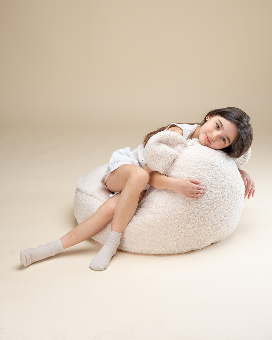 Bear Beanbag/ Cream White