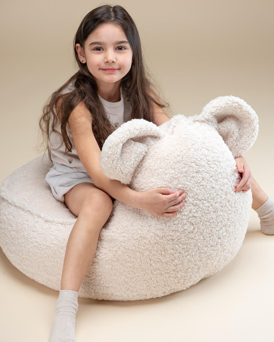 Bear Beanbag/ Cream White