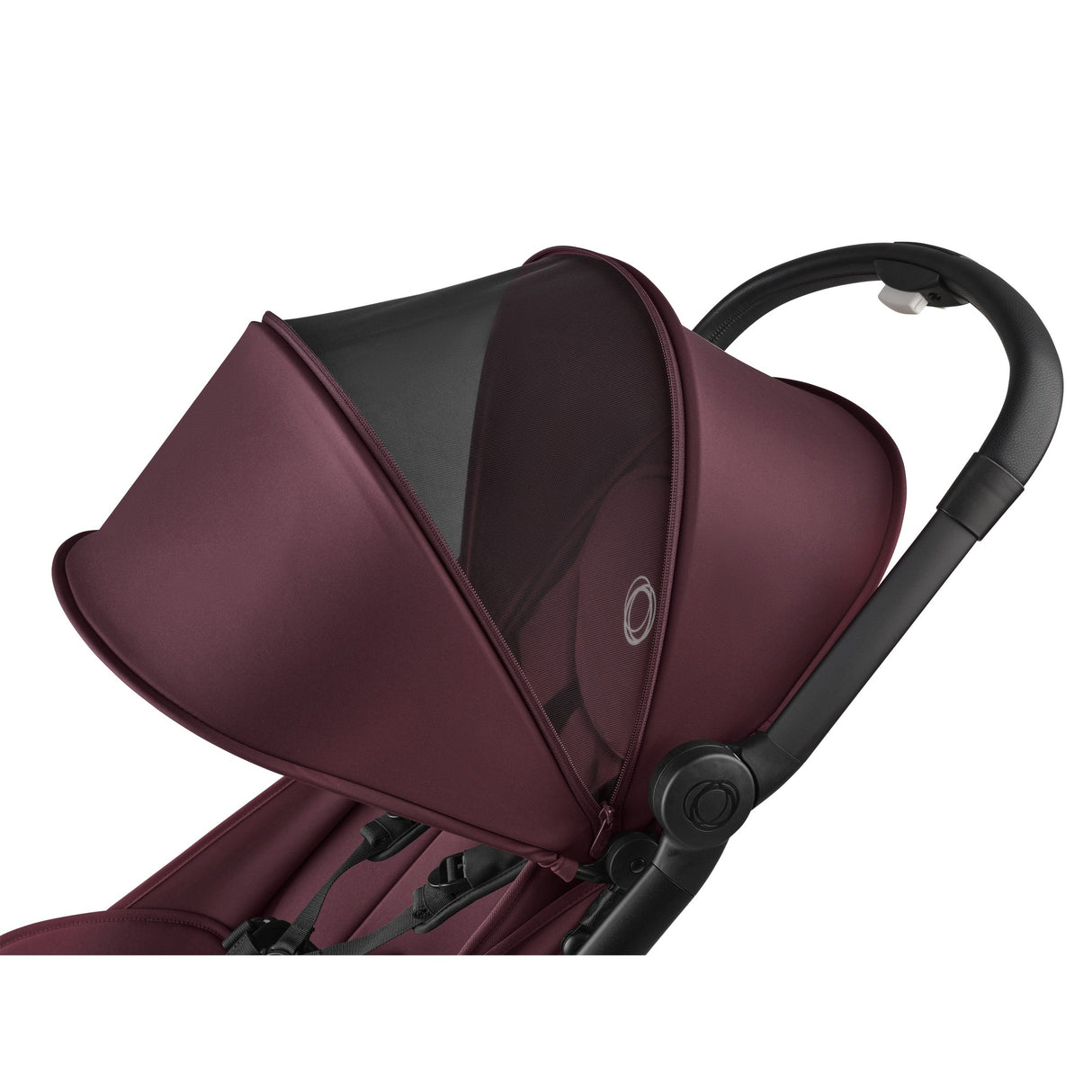 Bugaboo Butterfly City-Kinderwagen komplett schwarz/dark cherry