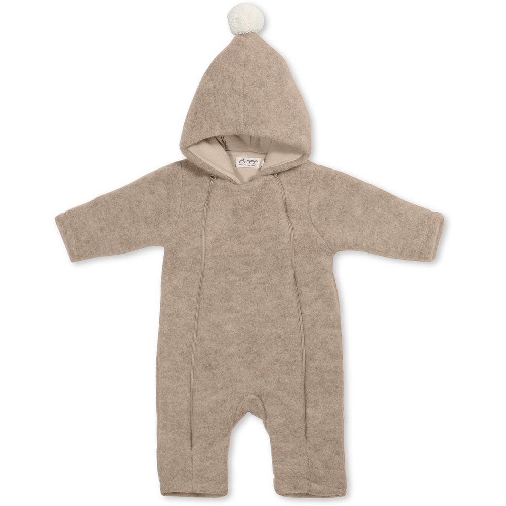 Bio Wollfleece Overall Anton beige Größe 50/56