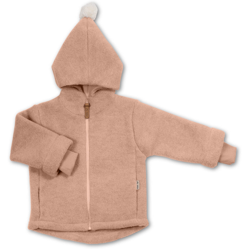 Bio Wollfleece Jacke Bruno rosé Größe 80/86