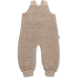 Bio Wollfleece Latzhose Lotti beige Größe 80/86