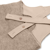 Bio Wollfleece Latzhose Lotti beige Größe 80/86