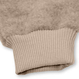 Bio Wollfleece Latzhose Lotti beige Größe 80/86