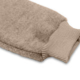 Bio Wollfleece Latzhose Lotti beige Größe 80/86