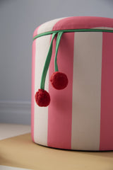 Sitzhocker mit Stauraum rosa